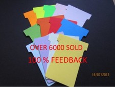 T Cards Size 2 T Card Job Cards Cardplan Nobo Qty 100 Free P&P 15 Colours