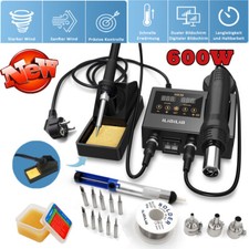 ilibilib 600W Digital Temperature Soldering Iron Station Kit Hot Air Rework