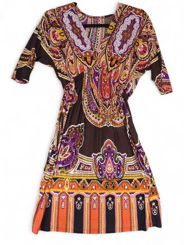 Boho paisley midi dress y2k - paisley,