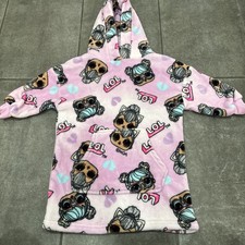Girls LOL Hoodie Snuggle Soft Fleece Blanket XS