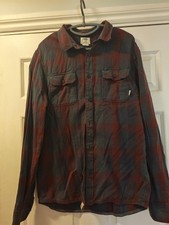 Van Off The Wall Check Shirt Large Men's