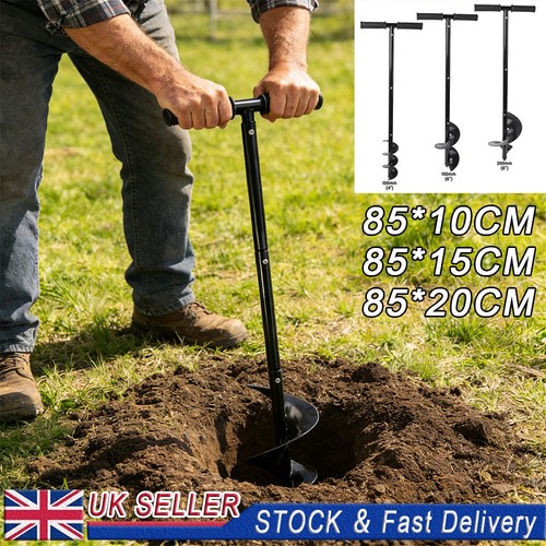 Manual hand earth auger fence - manual,