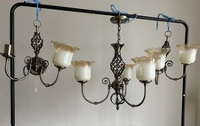 Antique Brass 3 Arm Chandelier