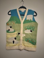 Native Youth Super Cute Soft Sheep Scene Best Cardigan Jumper