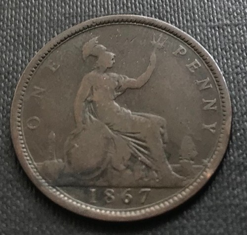1867 victorian one penny - victorian,