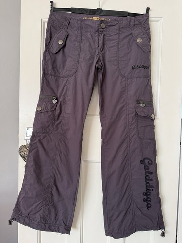Y2k golddigga purple cargo - y2k,