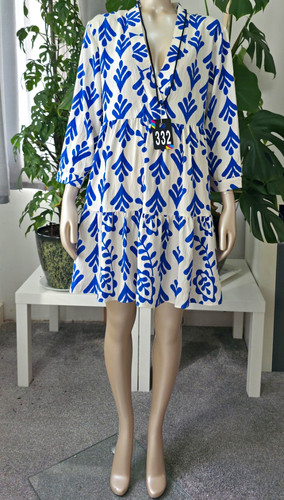 Zara white and royal blue - zara,