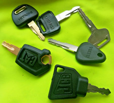 Excavator key Cat Hitachi Kobelco Volvo JCB Komatsu Kubota Takeuchi Bobcat Liebh