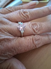 Ladies faux pink - faux, ring