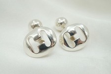 HERMES Vintage Cufflinks H