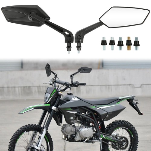 Black motorcycle rearview side - black,