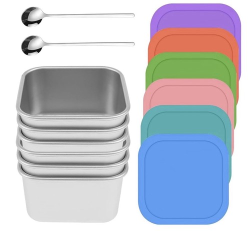 6pcs stainless steel food - 6pcs,