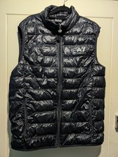 Emporio Armani EA7 Men’s Black Packable Gilet Jacket Down coat 2XL