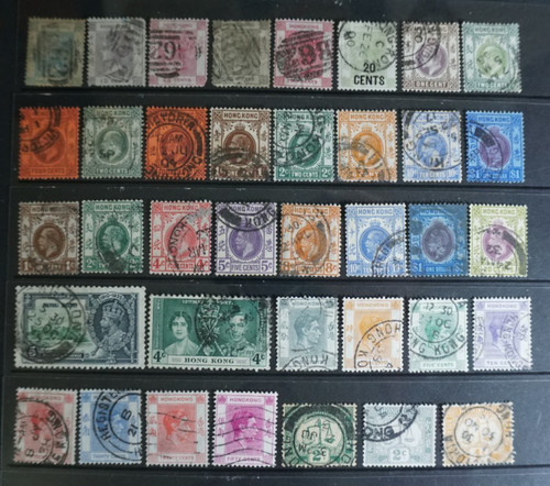 Old hong kong - hong, stamps