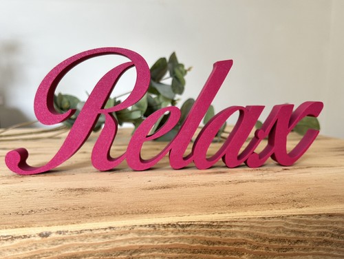 Relax word sign ornament - sign, berry
