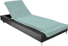 Blue Grey Beach Sun Lounger