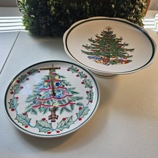 Vintage christmas serving set - vintage,
