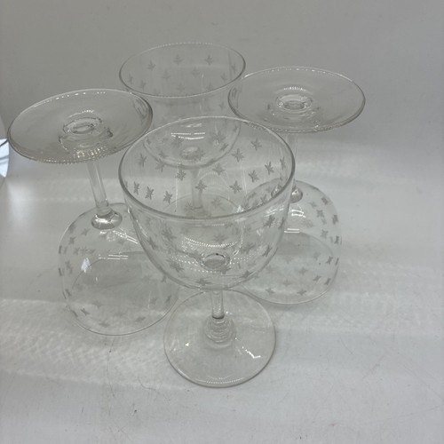 Vintage star etched wine - star,