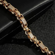 Unisex 9ct Gold Gypsy Belcher