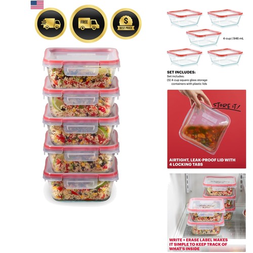 Glass food storage - food, containers