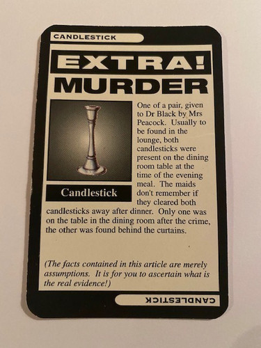 Cluedo 1996 spare replacement - cluedo, spare/replacement