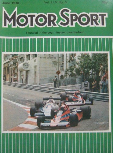 Motor sport magazine june 1978 - motor,