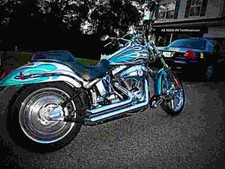 Harley Davidson FXSTDI Softail Deuce 2002 2 A4 Photo Print