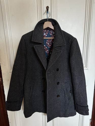 Ted baker mens wool peacoat - wool,