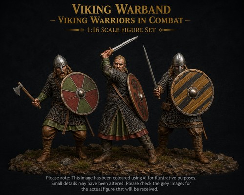 Scale medieval viking - 1:16, medieval-