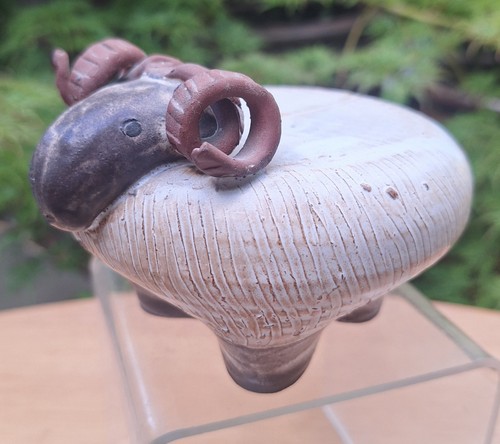 Vintage studio pottery sheep - studio,