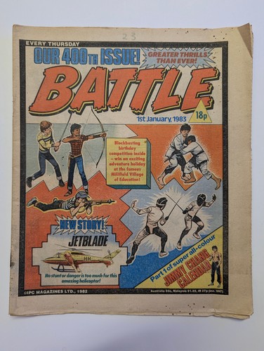 Battle comic 400 1st - battle, 400,
