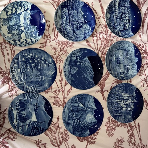 Bavarian christmas plates - christmas,