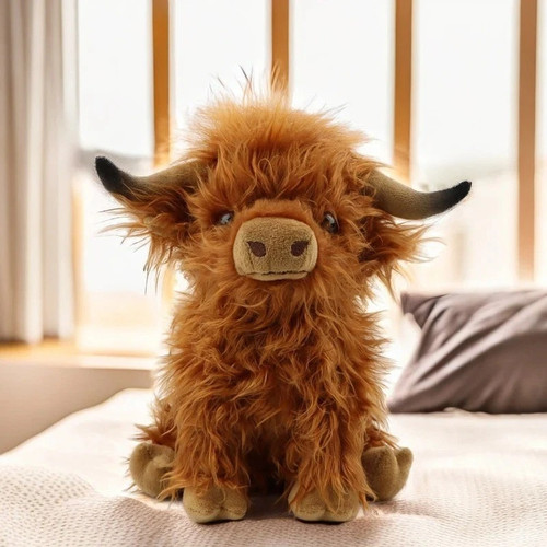 Clever brown highland cow coo - clever,