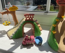 Sylvanian Families RETIRED Baby Playground Slide, Tree Swing & Train RARE HTF