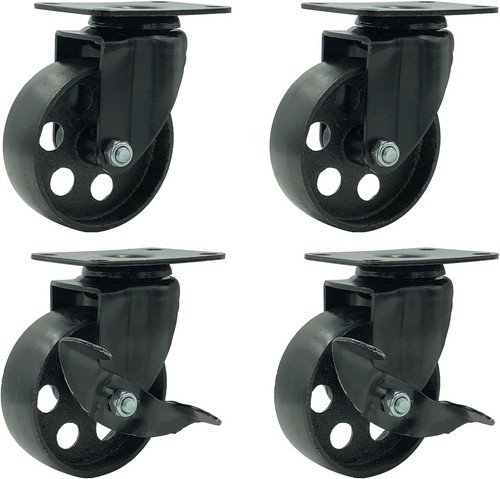 All black metal swivel - black,