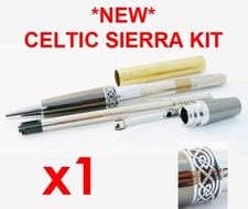 WOODTURNING PEN KITS SIERRA CELTIC x 1 - GUN METAL