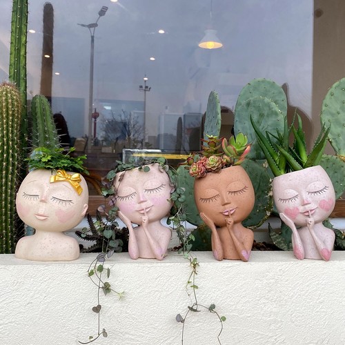 Face planters flower pots - planters,