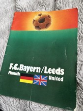 1975 EUROPEAN CUP FINAL FOOTBALL PROGRAMME BAYERN MUNICH V LEEDS UNITED UTD