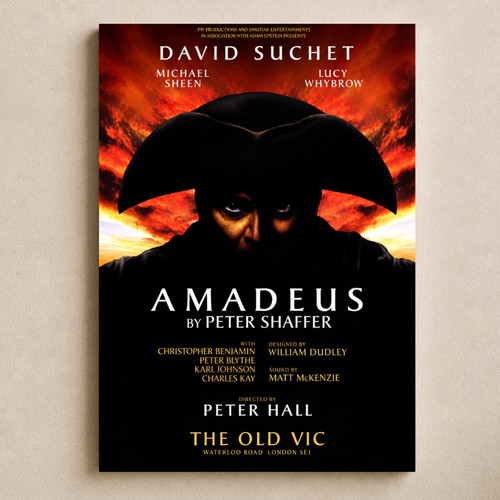 Amadeus theatre poster print - amadeus,