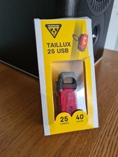 Topeak Taillux 25 LED Rear Bike Light USB Rechargeable.