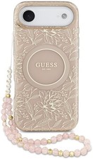 Guess IML Flower Electro Pearl Bracelet MagSafe Impact Case iPhone 17 Air
