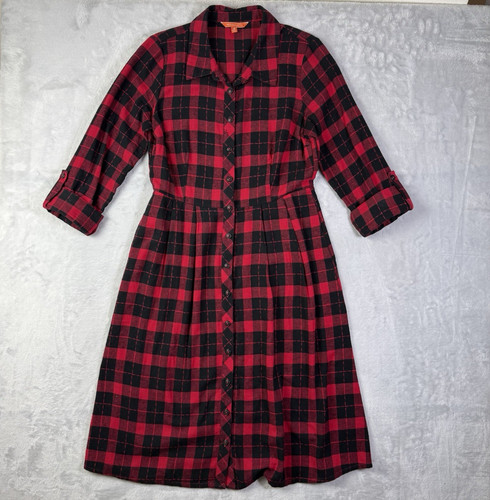 Modcloth flannel shirt dress - shirt,
