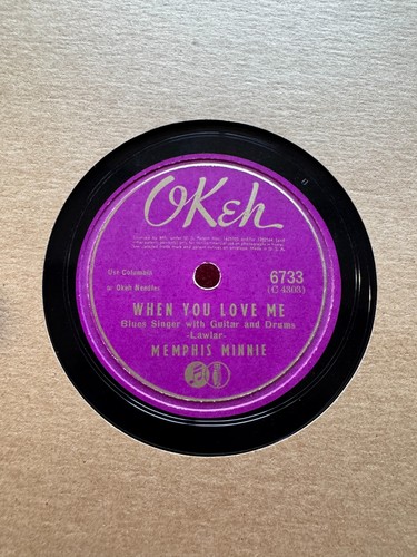 78rpm blues memphis minnie - memphis,