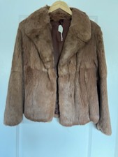 Vintage Rabbit Fur Coat Size