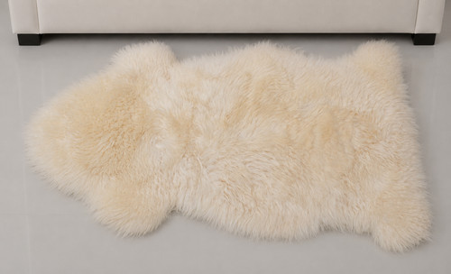 Genuine ivory sheepskin rug - genuine,