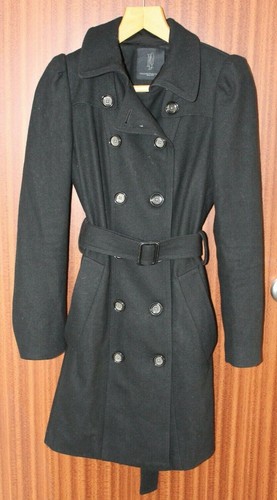 Black wool blend - black, winter