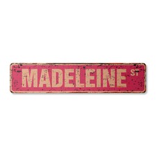 MADELEINE Vintage Street Sign