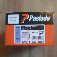 PASLODE F16 ANGLED BRADS 50mm x 1.6 x 2000 & 2 GAS 11/25
