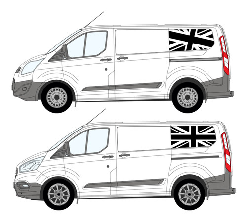 Ford transit custom union jack - ford,