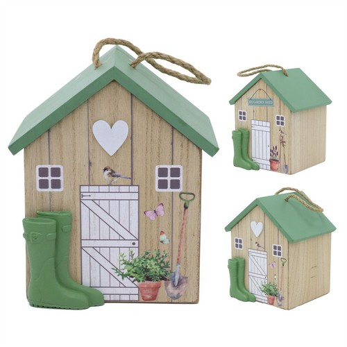 Charming wooden shed doorstop - charming,